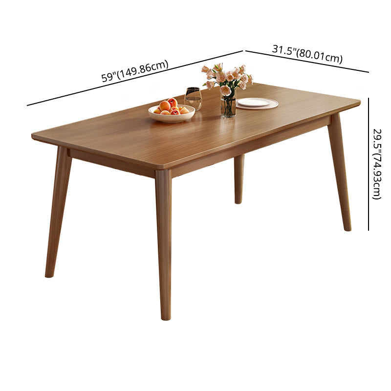 Modern Style Solid Wood Dining Set with Standard Height Table and 4 Legs Base for Home Use Clearhalo 'Dining Room Sets' 'Dining Tables & Seating' 'dining_room_set' 'furn' 'furn_dining_room_set' 'Furniture' 'furniture_dining_room_set' 'Kitchen & Dining Furniture' 'kitchen&dining_furn' 'kitchen' 3422189