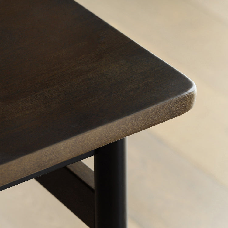 Modern Style Solid Wood Dining Set with Brown Table and 4 Metal Legs Base for Home Use Clearhalo 'Dining Room Sets' 'Dining Tables & Seating' 'dining_room_set' 'furn' 'furn_dining_room_set' 'Furniture' 'furniture_dining_room_set' 'Kitchen & Dining Furniture' 'kitchen&dining_furn' 'kitchen' 3422245