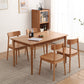 Contemporary Solid Wood Top Dining Room Set Built-in Drawer Design Dining Table Furniture Clearhalo 'Dining Room Sets' 'Dining Tables & Seating' 'dining_room_set' 'furn' 'furn_dining_room_set' 'Furniture' 'furniture_dining_room_set' 'Kitchen & Dining Furniture' 'kitchen&dining_furn' 'kitchen' 3422367