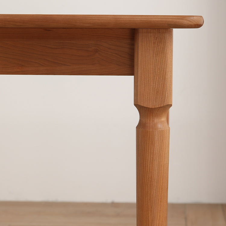 Contemporary Solid Wood Top Dining Room Set Built-in Drawer Design Dining Table Furniture Clearhalo 'Dining Room Sets' 'Dining Tables & Seating' 'dining_room_set' 'furn' 'furn_dining_room_set' 'Furniture' 'furniture_dining_room_set' 'Kitchen & Dining Furniture' 'kitchen&dining_furn' 'kitchen' 3422374