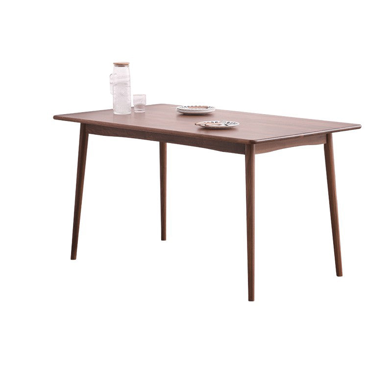 Contemporary Solid Wood Top Dining Room Furniture with Wooden 4 Legs Table Dinette Set Clearhalo 'Dining Room Sets' 'Dining Tables & Seating' 'dining_room_set' 'furn' 'furn_dining_room_set' 'Furniture' 'furniture_dining_room_set' 'Kitchen & Dining Furniture' 'kitchen&dining_furn' 'kitchen' 3422388