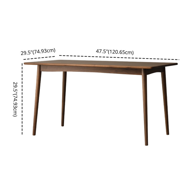 Contemporary Solid Wood Top Dining Room Furniture with Wooden 4 Legs Table Dinette Set Clearhalo 'Dining Room Sets' 'Dining Tables & Seating' 'dining_room_set' 'furn' 'furn_dining_room_set' 'Furniture' 'furniture_dining_room_set' 'Kitchen & Dining Furniture' 'kitchen&dining_furn' 'kitchen' 3422393