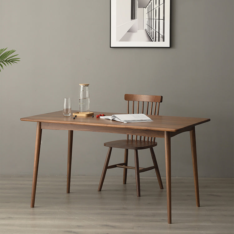 Contemporary Solid Wood Top Dining Room Furniture with Wooden 4 Legs Table Dinette Set Clearhalo 'Dining Room Sets' 'Dining Tables & Seating' 'dining_room_set' 'furn' 'furn_dining_room_set' 'Furniture' 'furniture_dining_room_set' 'Kitchen & Dining Furniture' 'kitchen&dining_furn' 'kitchen' 3422396