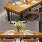 Industrial Style Solid Wood Dining¬†Room¬†Set with Rectangle Shape Dining Table Furniture Clearhalo 'Dining Room Sets' 'Dining Tables & Seating' 'dining_room_set' 'furn' 'furn_dining_room_set' 'Furniture' 'furniture_dining_room_set' 'Kitchen & Dining Furniture' 'kitchen&dining_furn' 'kitchen' 3422402