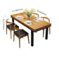 Industrial Style Solid Wood Dining¬†Room¬†Set with Rectangle Shape Dining Table Furniture Clearhalo 'Dining Room Sets' 'Dining Tables & Seating' 'dining_room_set' 'furn' 'furn_dining_room_set' 'Furniture' 'furniture_dining_room_set' 'Kitchen & Dining Furniture' 'kitchen&dining_furn' 'kitchen' 3422410
