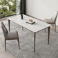Modern Sintered Stone Table Set of 5/7 with Rectangle Table Dining Set with PU Leather Chairs Clearhalo 'Dining Room Sets' 'Dining Tables & Seating' 'dining_room_set' 'furn' 'furn_dining_room_set' 'Furniture' 'furniture_dining_room_set' 'Kitchen & Dining Furniture' 'kitchen&dining_furn' 'kitchen' 3422417
