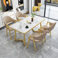 Scandinavian Sintered Stone Top 5 Pieces Dinette Set with Rectangle Table Dining Room Set Clearhalo 'Dining Room Sets' 'Dining Tables & Seating' 'dining_room_set' 'furn' 'furn_dining_room_set' 'Furniture' 'furniture_dining_room_set' 'Kitchen & Dining Furniture' 'kitchen&dining_furn' 'kitchen' 3422432