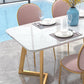 Modern Fixed Dining¬†Room¬†Table¬†Set Marble Top Kitchen Dining Furniture with 4 Legs Base Clearhalo 'Dining Room Sets' 'Dining Tables & Seating' 'dining_room_set' 'furn' 'furn_dining_room_set' 'Furniture' 'furniture_dining_room_set' 'Kitchen & Dining Furniture' 'kitchen&dining_furn' 'kitchen' 3422507