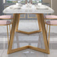 Modern Fixed Dining¬†Room¬†Table¬†Set Marble Top Kitchen Dining Furniture with 4 Legs Base Clearhalo 'Dining Room Sets' 'Dining Tables & Seating' 'dining_room_set' 'furn' 'furn_dining_room_set' 'Furniture' 'furniture_dining_room_set' 'Kitchen & Dining Furniture' 'kitchen&dining_furn' 'kitchen' 3422508