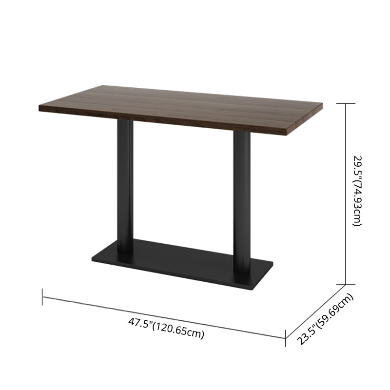 Industrial Style Solid Wood Top Dining¬†Room¬†Set with Rectangle Shape Dining Table Furniture Clearhalo 'Dining Room Sets' 'Dining Tables & Seating' 'dining_room_set' 'furn' 'furn_dining_room_set' 'Furniture' 'furniture_dining_room_set' 'Kitchen & Dining Furniture' 'kitchen&dining_furn' 'kitchen' 3422524