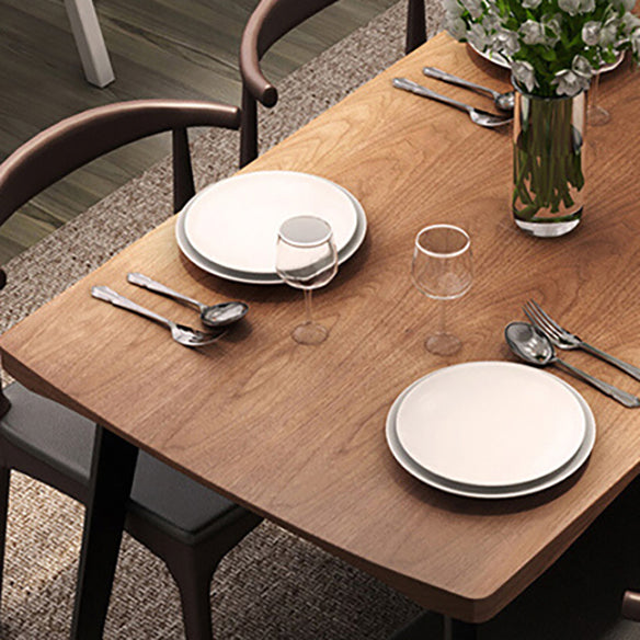 Industrial Style Solid Wood Top Dining¬†Room¬†Set with Rectangle Shape Table Dining Room Set Clearhalo 'Dining Room Sets' 'Dining Tables & Seating' 'dining_room_set' 'furn' 'furn_dining_room_set' 'Furniture' 'furniture_dining_room_set' 'Kitchen & Dining Furniture' 'kitchen&dining_furn' 'kitchen' 3422532