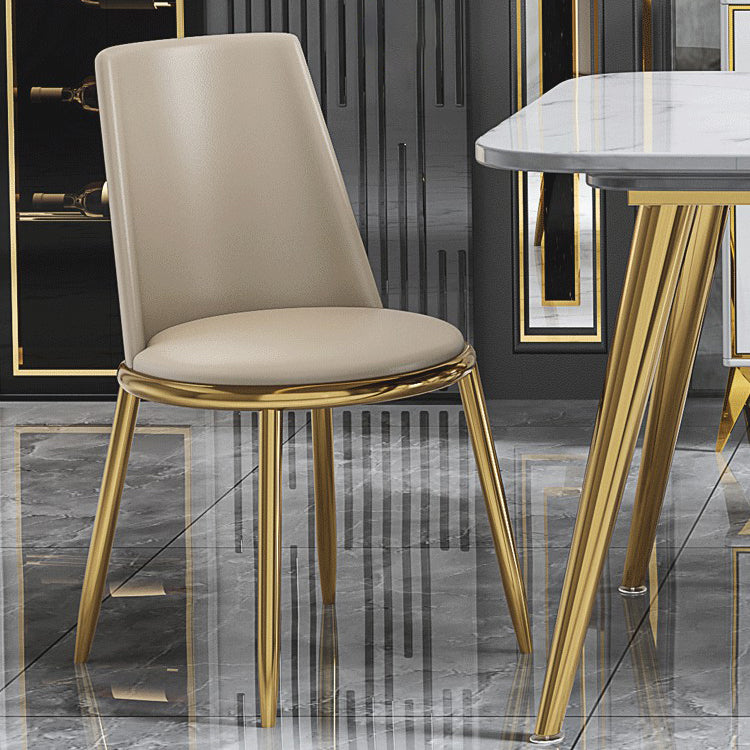 Fixed Sintered Stone Dining Room Set with Metallic 4 Legs Table Dining Room Furniture for Home Use Clearhalo 'Dining Room Sets' 'Dining Tables & Seating' 'dining_room_set' 'furn' 'furn_dining_room_set' 'Furniture' 'furniture_dining_room_set' 'Kitchen & Dining Furniture' 'kitchen&dining_furn' 'kitchen' 3422562