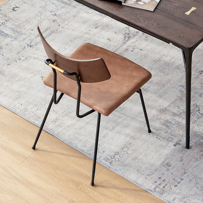 Industrial Style Wooden Dining¬†Room¬†Set with Rectangle Table and Metal Base Dining Table Furniture Clearhalo 'Dining Room Sets' 'Dining Tables & Seating' 'dining_room_set' 'furn' 'furn_dining_room_set' 'Furniture' 'furniture_dining_room_set' 'Kitchen & Dining Furniture' 'kitchen&dining_furn' 'kitchen' 3422586