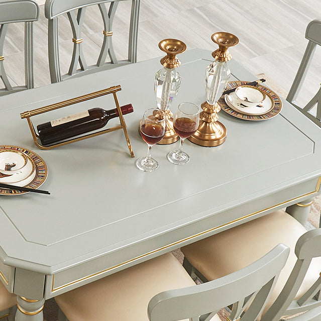 Traditional Wooden Dining¬†Room¬†Set with Rectangle Table Home Dining Table Furniture Clearhalo 'Dining Room Sets' 'Dining Tables & Seating' 'dining_room_set' 'furn' 'furn_dining_room_set' 'Furniture' 'furniture_dining_room_set' 'Kitchen & Dining Furniture' 'kitchen&dining_furn' 'kitchen' 3422651