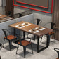 Industrial Wooden Dining¬†Room¬†Set with Rectangle Table and Metal Base Dining Table Furniture Clearhalo 'Dining Room Sets' 'Dining Tables & Seating' 'dining_room_set' 'furn' 'furn_dining_room_set' 'Furniture' 'furniture_dining_room_set' 'Kitchen & Dining Furniture' 'kitchen&dining_furn' 'kitchen' 3422655