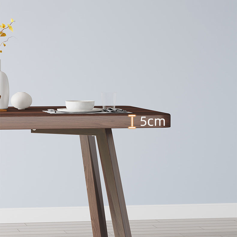 Wooden Modern Dining Room Set with Double Pedestal Base Formal Table Set for Home Use Clearhalo 'Dining Room Sets' 'Dining Tables & Seating' 'dining_room_set' 'furn' 'furn_dining_room_set' 'Furniture' 'furniture_dining_room_set' 'Kitchen & Dining Furniture' 'kitchen&dining_furn' 'kitchen' 3422690