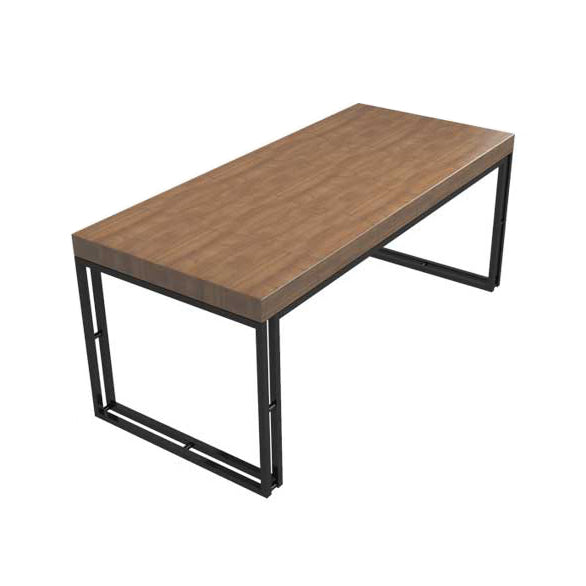 Traditional Style Wooden Dining¬†Room¬†Set with Rectangle Table and Metal Base Dining Table Furniture Clearhalo 'Dining Room Sets' 'Dining Tables & Seating' 'dining_room_set' 'furn' 'furn_dining_room_set' 'Furniture' 'furniture_dining_room_set' 'Kitchen & Dining Furniture' 'kitchen&dining_furn' 'kitchen' 3422699