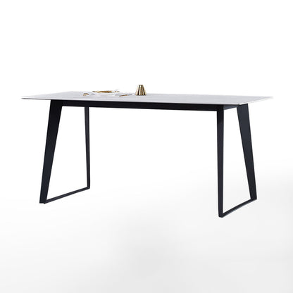 Modern Sintered Stone Dining Set White Multi Purpose Dining Table Furniture for Dining Room Table Only Clearhalo 'Dining Room Sets' 'Dining Tables & Seating' 'dining_room_set' 'furn' 'furn_dining_room_set' 'Furniture' 'furniture_dining_room_set' 'Kitchen & Dining Furniture' 'kitchen&dining_furn' 'kitchen' 3422721