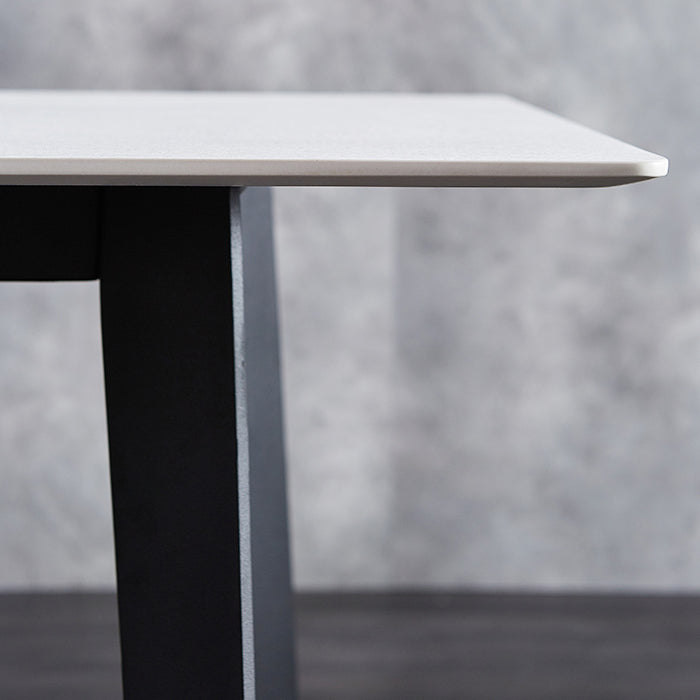 Modern Sintered Stone Dining Set White Multi Purpose Dining Table Furniture for Dining Room Clearhalo 'Dining Room Sets' 'Dining Tables & Seating' 'dining_room_set' 'furn' 'furn_dining_room_set' 'Furniture' 'furniture_dining_room_set' 'Kitchen & Dining Furniture' 'kitchen&dining_furn' 'kitchen' 3422722