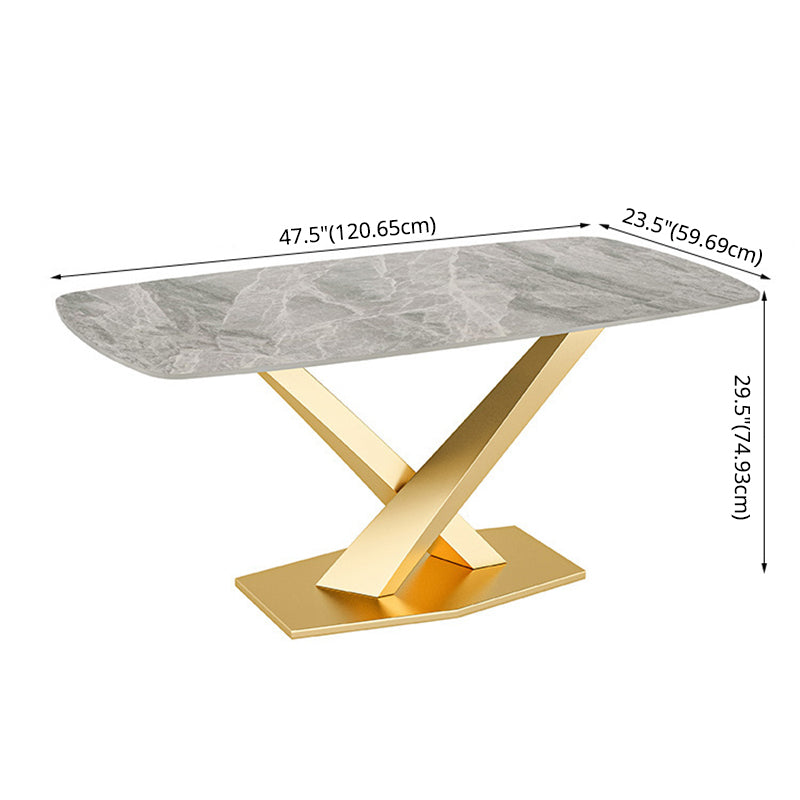 Modern Style Sintered Stone Kitchen Set with Table and Upholstered Chairs Clearhalo 'Dining Room Sets' 'Dining Tables & Seating' 'dining_room_set' 'furn' 'furn_dining_room_set' 'Furniture' 'furniture_dining_room_set' 'Kitchen & Dining Furniture' 'kitchen&dining_furn' 'kitchen' 3422805