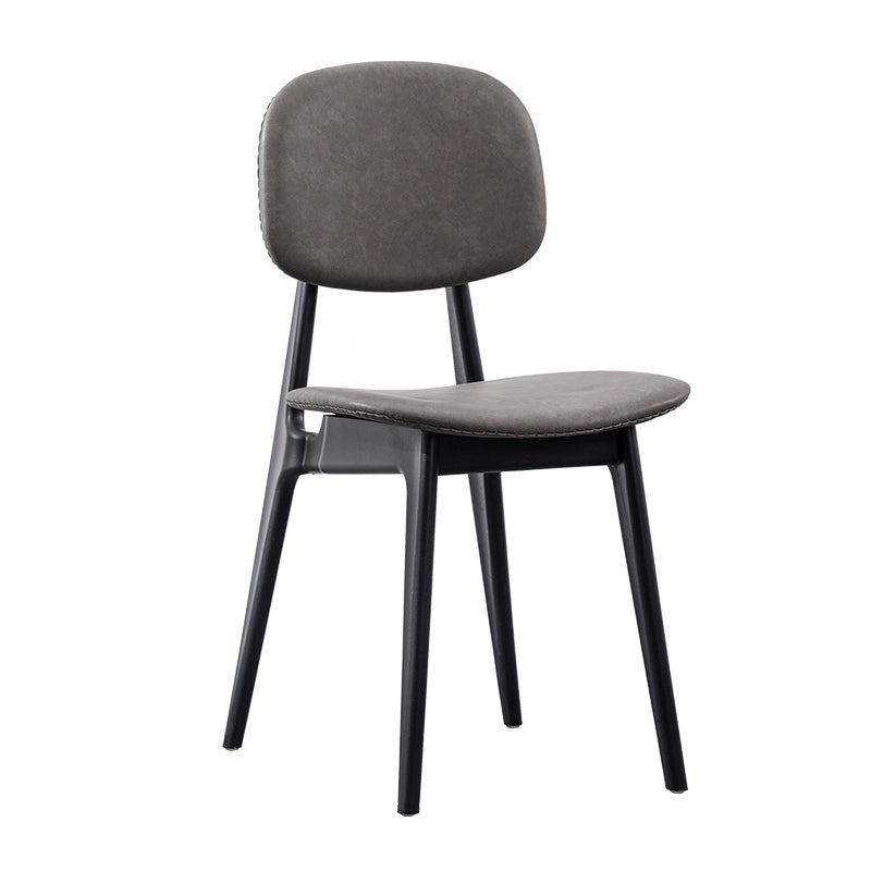Modern Armless Dining Side Chair Indoor Open Back Chair with Metal Legs Clearhalo ' kitchen&dining_furn' 'Dining Chairs' 'Dining Tables & Seating' 'dining_chair' 'Furniture' 'furniture_dining_chair' 'Kitchen & Dining Furniture' 'kitchen' 3444973