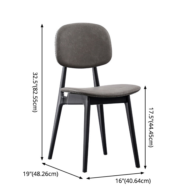 Modern Armless Dining Side Chair Indoor Open Back Chair with Metal Legs Clearhalo ' kitchen&dining_furn' 'Dining Chairs' 'Dining Tables & Seating' 'dining_chair' 'Furniture' 'furniture_dining_chair' 'Kitchen & Dining Furniture' 'kitchen' 3444980