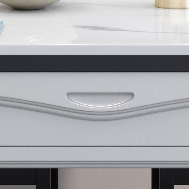 Modern Kitchen Dining Room Set with Sintered Stone Top and Black Base Dining Furniture Set Clearhalo 'Dining Room Sets' 'Dining Tables & Seating' 'dining_room_set' 'furn' 'furn_dining_room_set' 'Furniture' 'furniture_dining_room_set' 'Kitchen & Dining Furniture' 'kitchen&dining_furn' 'kitchen' 3446783