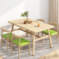 Wooden Modern Dining Room Set Standard Height with Trestle Base Formal Table Set for Home Use Green 5 Piece Set Clearhalo 'Dining Room Sets' 'Dining Tables & Seating' 'dining_room_set' 'furn' 'furn_dining_room_set' 'Furniture' 'furniture_dining_room_set' 'Kitchen & Dining Furniture' 'kitchen&dining_furn' 'kitchen' 3446790