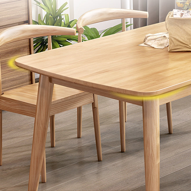 Contemporary Style Dining Table with Solid Wood Dining Table and Chairs for Home Use Clearhalo 'Dining Room Sets' 'Dining Tables & Seating' 'dining_room_set' 'Furniture' 'furniture_dining_room_set' 'Kitchen & Dining Furniture' 'kitchen&dining_furn' 'kitchen' 3446832