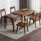 Contemporary Style Dining Table with Solid Wood Dining Table and Chairs for Home Use Walnut Clearhalo 'Dining Room Sets' 'Dining Tables & Seating' 'dining_room_set' 'Furniture' 'furniture_dining_room_set' 'Kitchen & Dining Furniture' 'kitchen&dining_furn' 'kitchen' 3446863