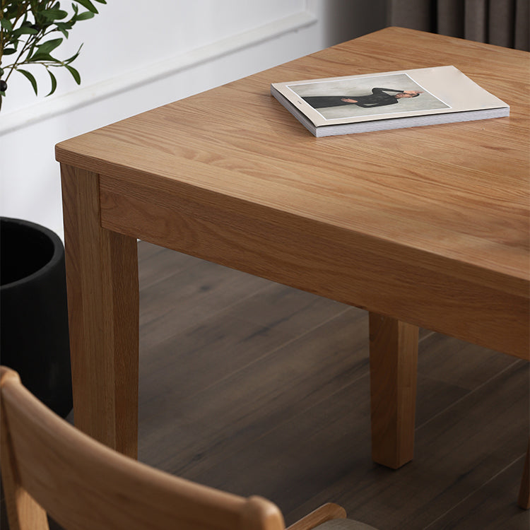 Contemporary Style Dining Table with Solid Wood Dining Table and Chairs for Home Use Clearhalo 'Dining Room Sets' 'Dining Tables & Seating' 'dining_room_set' 'Furniture' 'furniture_dining_room_set' 'Kitchen & Dining Furniture' 'kitchen&dining_furn' 'kitchen' 3446869