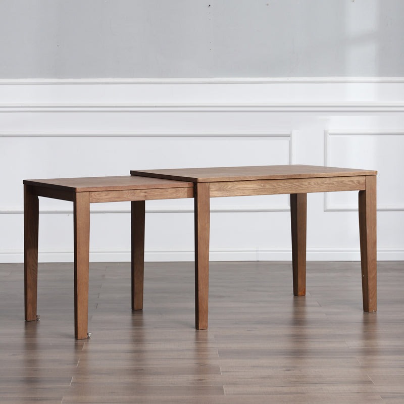 Contemporary Style Dining Table with Solid Wood Dining Table and Chairs for Home Use Clearhalo 'Dining Room Sets' 'Dining Tables & Seating' 'dining_room_set' 'Furniture' 'furniture_dining_room_set' 'Kitchen & Dining Furniture' 'kitchen&dining_furn' 'kitchen' 3446875