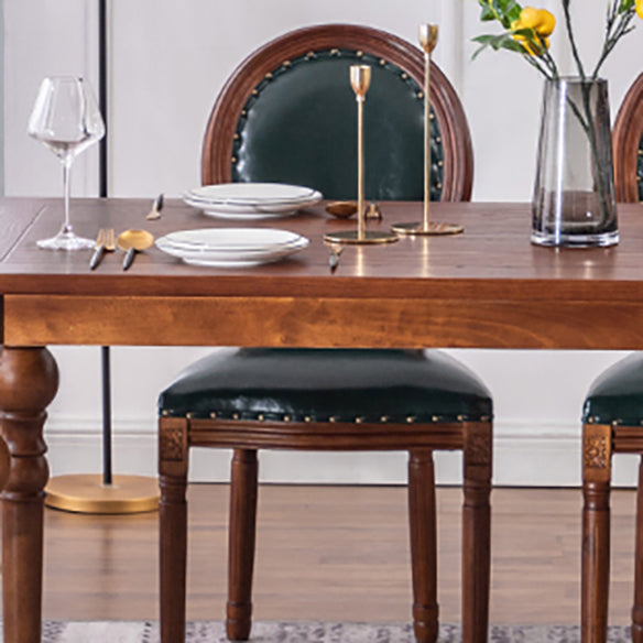 Traditional Solid Wood Dining Room Set with Rectangle Top and 4 Legs Base Dining Furniture Clearhalo 'Dining Room Sets' 'Dining Tables & Seating' 'dining_room_set' 'furn' 'furn_dining_room_set' 'Furniture' 'furniture_dining_room_set' 'Kitchen & Dining Furniture' 'kitchen&dining_furn' 'kitchen' 3446892