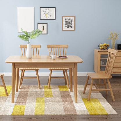 Minimalist Style Dining Room Sets with Solid Wood Dining Table and Chairs 5 Piece Set Clearhalo 'Dining Room Sets' 'Dining Tables & Seating' 'dining_room_set' 'furn' 'furn_dining_room_set' 'Furniture' 'furniture_dining_room_set' 'Kitchen & Dining Furniture' 'kitchen&dining_furn' 'kitchen' 3446903