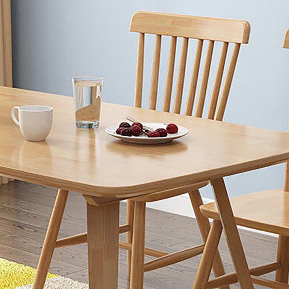 Minimalist Style Dining Room Sets with Solid Wood Dining Table and Chairs Clearhalo 'Dining Room Sets' 'Dining Tables & Seating' 'dining_room_set' 'furn' 'furn_dining_room_set' 'Furniture' 'furniture_dining_room_set' 'Kitchen & Dining Furniture' 'kitchen&dining_furn' 'kitchen' 3446908