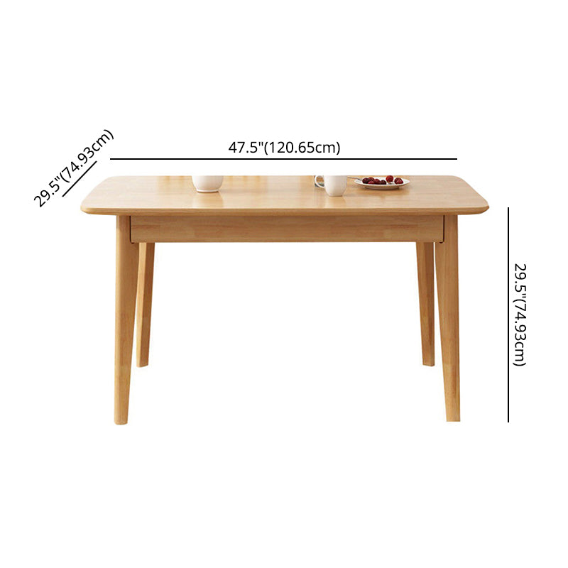 Minimalist Style Dining Room Sets with Solid Wood Dining Table and Chairs Clearhalo 'Dining Room Sets' 'Dining Tables & Seating' 'dining_room_set' 'furn' 'furn_dining_room_set' 'Furniture' 'furniture_dining_room_set' 'Kitchen & Dining Furniture' 'kitchen&dining_furn' 'kitchen' 3446911