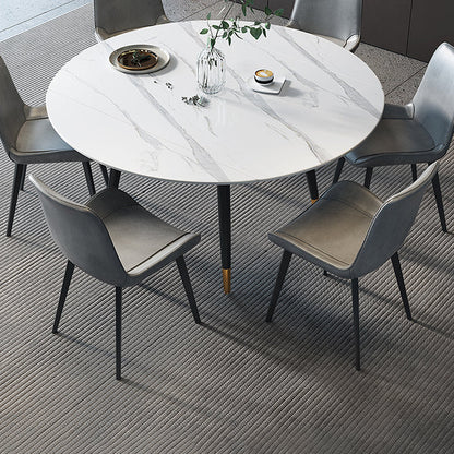 Modern Sintered Stone Dining Room Set with Black Base Dining Furniture for Home Use Grey Clearhalo 'Dining Room Sets' 'Dining Tables & Seating' 'dining_room_set' 'furn' 'furn_dining_room_set' 'Furniture' 'furniture_dining_room_set' 'Kitchen & Dining Furniture' 'kitchen&dining_furn' 'kitchen' 3446931