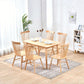 Contemporary Solid Wood Standard Dining Set Rectangle Kitchen Dining Set with 4 Legs Table 7 Piece Set Clearhalo 'Dining Room Sets' 'Dining Tables & Seating' 'dining_room_set' 'furn' 'furn_dining_room_set' 'Furniture' 'furniture_dining_room_set' 'Kitchen & Dining Furniture' 'kitchen&dining_furn' 'kitchen' 3447011