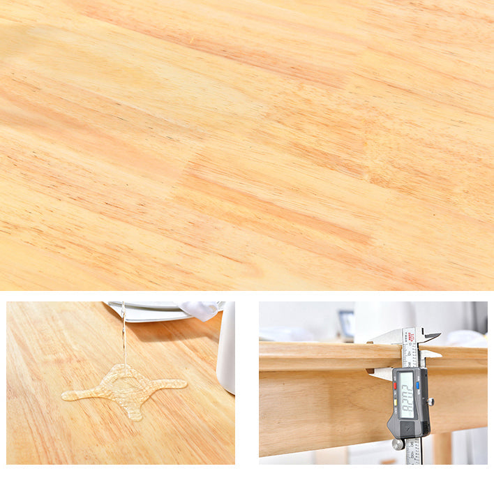 Contemporary Solid Wood Standard Dining Set Rectangle Kitchen Dining Set with 4 Legs Table Clearhalo 'Dining Room Sets' 'Dining Tables & Seating' 'dining_room_set' 'furn' 'furn_dining_room_set' 'Furniture' 'furniture_dining_room_set' 'Kitchen & Dining Furniture' 'kitchen&dining_furn' 'kitchen' 3447015