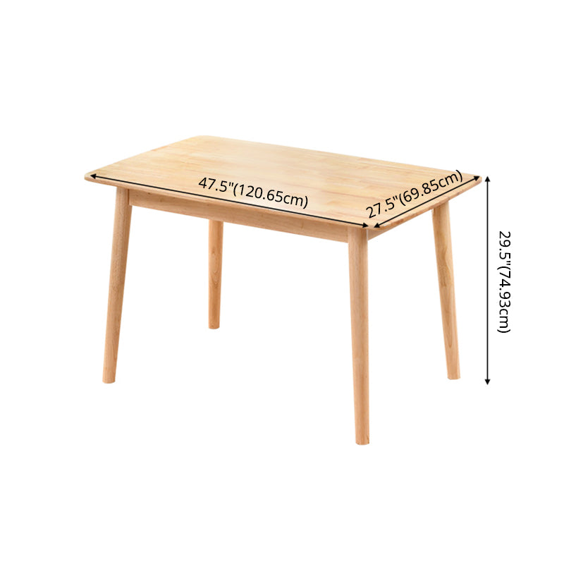 Contemporary Solid Wood Standard Dining Set Rectangle Kitchen Dining Set with 4 Legs Table Clearhalo 'Dining Room Sets' 'Dining Tables & Seating' 'dining_room_set' 'furn' 'furn_dining_room_set' 'Furniture' 'furniture_dining_room_set' 'Kitchen & Dining Furniture' 'kitchen&dining_furn' 'kitchen' 3447019