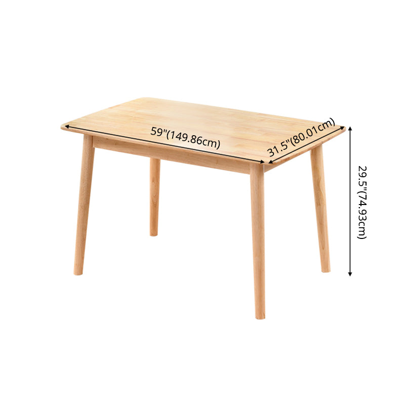 Contemporary Solid Wood Standard Dining Set Rectangle Kitchen Dining Set with 4 Legs Table Clearhalo 'Dining Room Sets' 'Dining Tables & Seating' 'dining_room_set' 'furn' 'furn_dining_room_set' 'Furniture' 'furniture_dining_room_set' 'Kitchen & Dining Furniture' 'kitchen&dining_furn' 'kitchen' 3447022