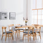 Minimalist Style Solid Wood Dining Room Set with Traditional Height Table and 4 Legs Base Clearhalo 'Dining Room Sets' 'Dining Tables & Seating' 'dining_room_set' 'furn' 'furn_dining_room_set' 'Furniture' 'furniture_dining_room_set' 'Kitchen & Dining Furniture' 'kitchen&dining_furn' 'kitchen' 3447040