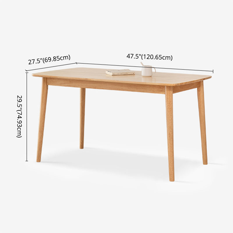 Minimalist Style Solid Wood Dining Room Set with Traditional Height Table and 4 Legs Base Clearhalo 'Dining Room Sets' 'Dining Tables & Seating' 'dining_room_set' 'furn' 'furn_dining_room_set' 'Furniture' 'furniture_dining_room_set' 'Kitchen & Dining Furniture' 'kitchen&dining_furn' 'kitchen' 3447046