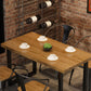 Industrial Wooden Dining¬†Room¬†Set with Rectangle Table and Black Legs Dining Table Furniture Clearhalo 'Dining Room Sets' 'Dining Tables & Seating' 'dining_room_set' 'furn' 'furn_dining_room_set' 'Furniture' 'furniture_dining_room_set' 'Kitchen & Dining Furniture' 'kitchen&dining_furn' 'kitchen' 3447070