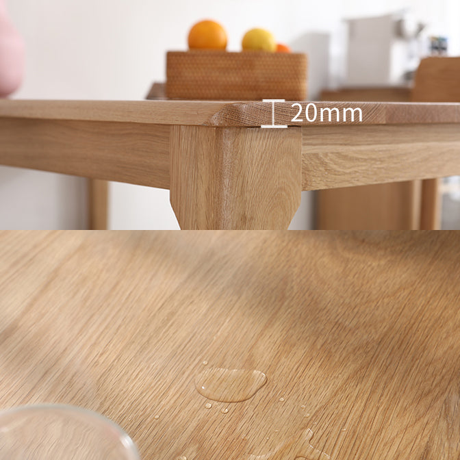 Minimalist Style Solid Wood Dining Set with Traditional Height Table and 4 Legs Base for Home Use Clearhalo 'Dining Room Sets' 'Dining Tables & Seating' 'dining_room_set' 'furn' 'furn_dining_room_set' 'Furniture' 'furniture_dining_room_set' 'Kitchen & Dining Furniture' 'kitchen&dining_furn' 'kitchen' 3447158