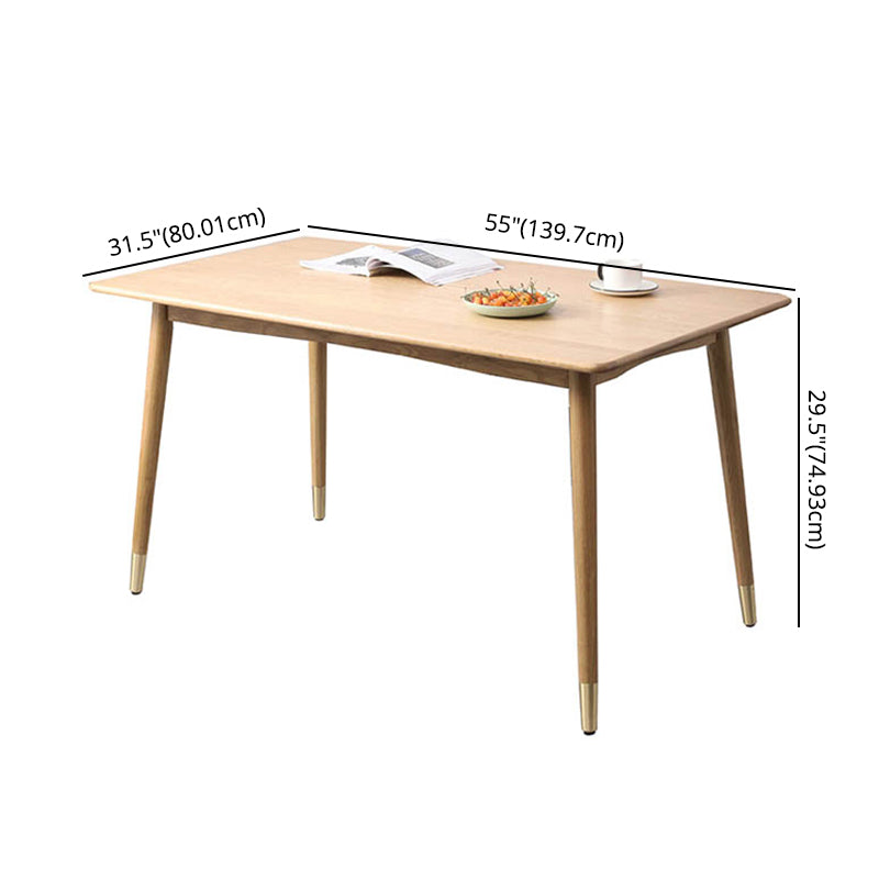 Minimalist Style Solid Wood Dining Set with Traditional Height Table and 4 Legs Base Clearhalo 'Dining Room Sets' 'Dining Tables & Seating' 'dining_room_set' 'furn' 'furn_dining_room_set' 'Furniture' 'furniture_dining_room_set' 'Kitchen & Dining Furniture' 'kitchen&dining_furn' 'kitchen' 3447204
