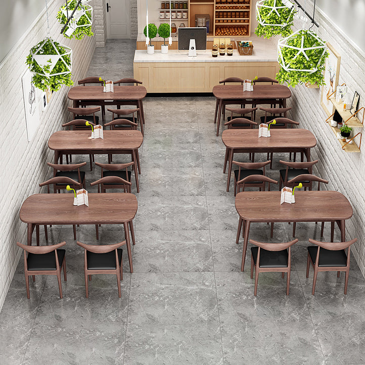 Contemporary Style Dining Room Sets with Wooden Dining Table and Chairs Clearhalo 'Dining Room Sets' 'Dining Tables & Seating' 'dining_room_set' 'furn' 'furn_dining_room_set' 'Furniture' 'furniture_dining_room_set' 'Kitchen & Dining Furniture' 'kitchen&dining_furn' 'kitchen' 3447210