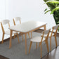 Minimalist White Rectangle Shape Dining Set Solid Wood Standard Dining Set with 4 Legs Base Clearhalo 'Dining Room Sets' 'Dining Tables & Seating' 'dining_room_set' 'furn' 'furn_dining_room_set' 'Furniture' 'furniture_dining_room_set' 'Kitchen & Dining Furniture' 'kitchen&dining_furn' 'kitchen' 3447366