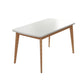 Minimalist White Rectangle Shape Dining Set Solid Wood Standard Dining Set with 4 Legs Base Clearhalo 'Dining Room Sets' 'Dining Tables & Seating' 'dining_room_set' 'furn' 'furn_dining_room_set' 'Furniture' 'furniture_dining_room_set' 'Kitchen & Dining Furniture' 'kitchen&dining_furn' 'kitchen' 3447367