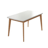 Minimalist White Rectangle Shape Dining Set Solid Wood Standard Dining Set with 4 Legs Base Clearhalo 'Dining Room Sets' 'Dining Tables & Seating' 'dining_room_set' 'furn' 'furn_dining_room_set' 'Furniture' 'furniture_dining_room_set' 'Kitchen & Dining Furniture' 'kitchen&dining_furn' 'kitchen' 3447367